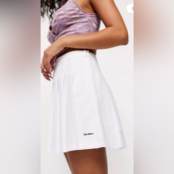 IETS FRANS White Pleated A-Line Tennis Mini Skirt Size Medium - Picture 2 of 13